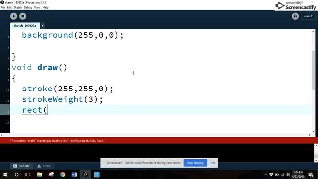 Processing Tutorial #3: Drawing a Rectangle смотреть онлайн