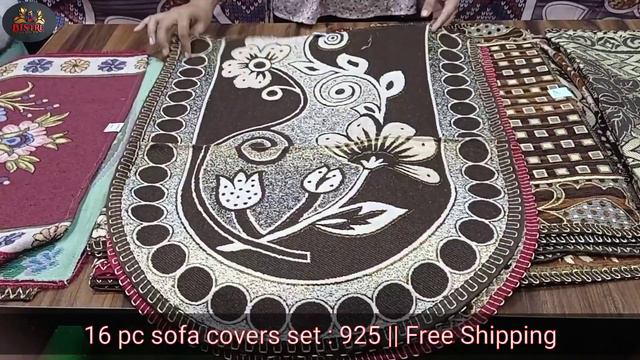 Buy Sofa Covers for Sofa Sets || 10 pc, 16 pcs, 20 pcs sofa covers || 6284525251 || Festive Shoppin смотреть онлайн
