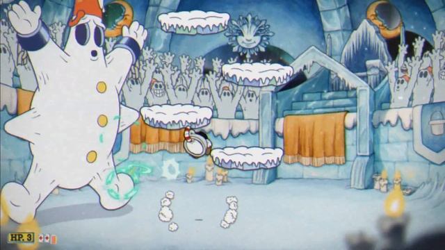 Cuphead DLC EXPERT! | Snow Cult Scuffle (Mortimer Freeze) смотреть онлайн