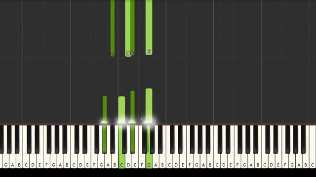 Learn Easy 2 Chord Lofi Piano Progression w/ melody. (C minor) [Synthesia] (Piano tutorial) смотреть онлайн