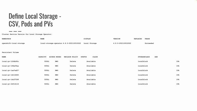 OpenShift Container Storage смотреть онлайн