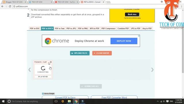 How to convert PDF file to .doc / .docx (Word) file - Tutorial!!!BY "TECH OF COM","techofcom" смотреть онлайн