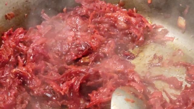 Зимний борщ с квашенной капустой по Гурьевски #cooking #food #soups смотреть онлайн