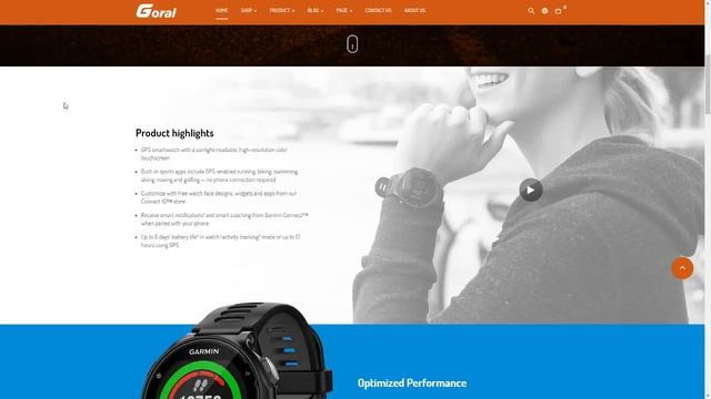 Goral SmartWatch - Single Product Woocommerce WordPress Theme смотреть онлайн