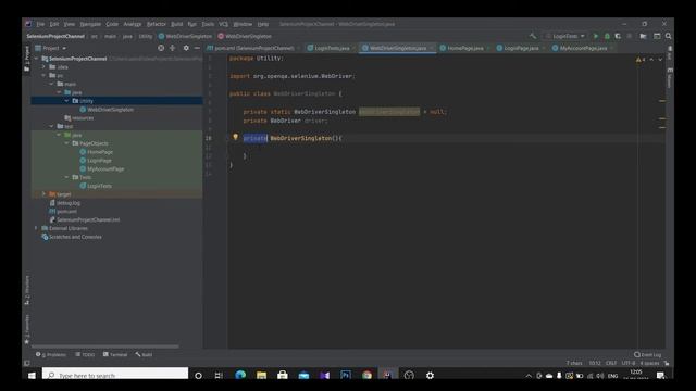 Lesson 7: Selenium Advanced (WebDriver Singleton) смотреть онлайн