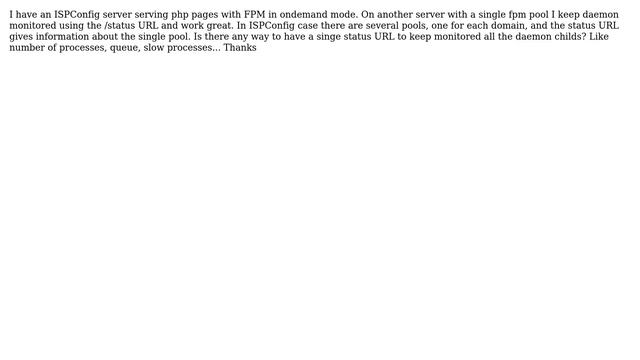 DevOps & SysAdmins: Php-Fpm: status URL for all pools смотреть онлайн