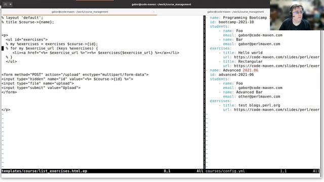 Live web development with Mojolicious - part 3 смотреть онлайн
