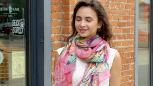 Палантин шелковый (шифон) "10699"-3