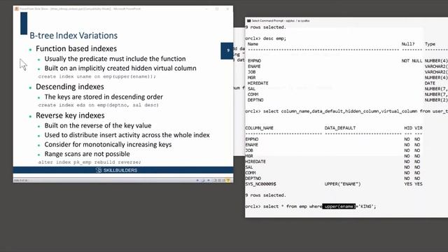Oracle Indexes Lesson 6 Function Based, Reverse Key and Descending Key смотреть онлайн