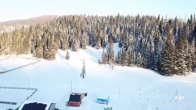 с.Бриш в Белорецком районе ,с высоты птичьего полёта. смотреть онлайн