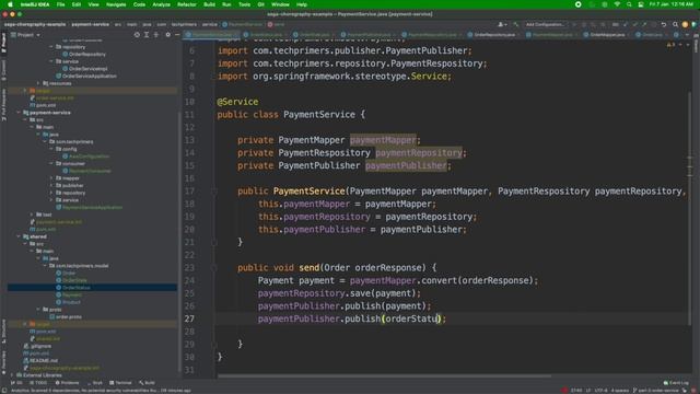 SAGA Choreography Implementation | Part 3 - payment-service with DynamoDB & SQS | Tech Primers смотреть онлайн