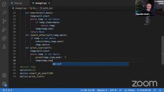 Singly Linked List Code | DSA using Python | हिंदी में | MySirG смотреть онлайн