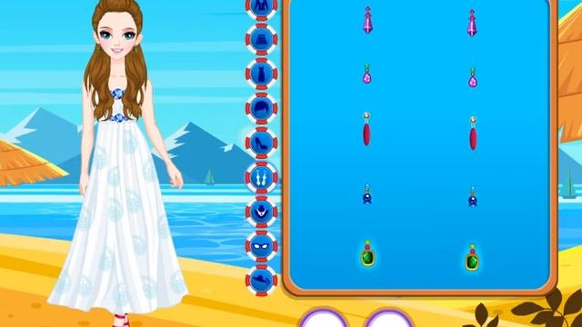 NEW мультик онлайн для девочек—Одевалка на пляж—Игры для детей смотреть онлайн