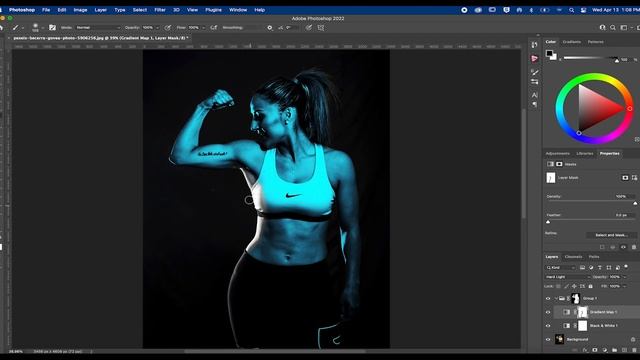 Dual lighting effects in Photoshop! SUPER EASY смотреть онлайн