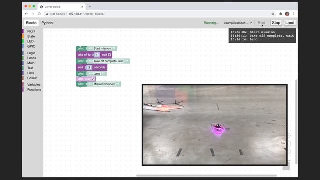 Block programming implementation for a drone (ROS, PX4) смотреть онлайн