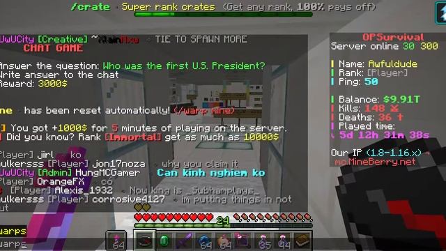 How to get Creative in Mineberry OP Survival смотреть онлайн