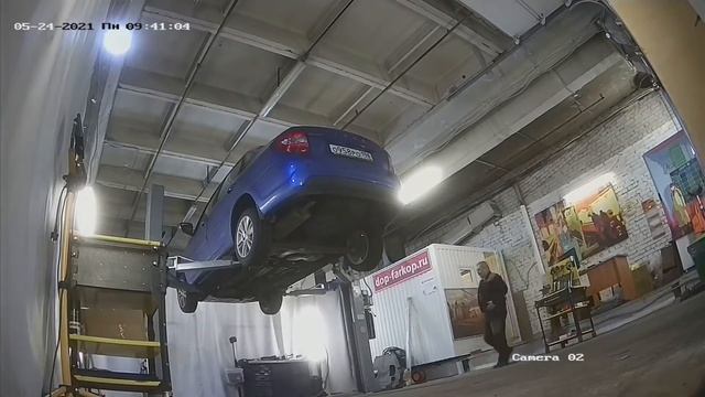 Установка защиты на Lada Granta 2018 год. MOTODOR, арт. 52114