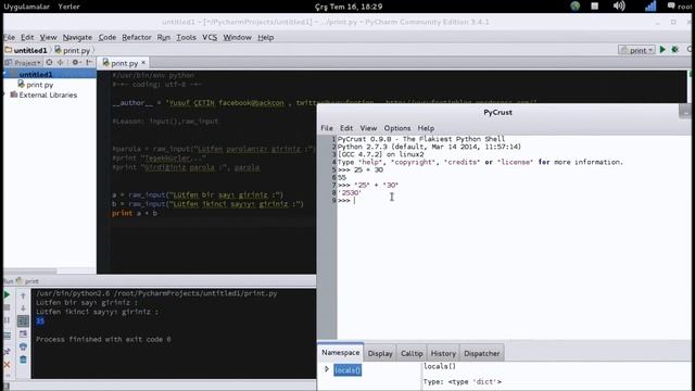Python-Ders4 input raw input смотреть онлайн