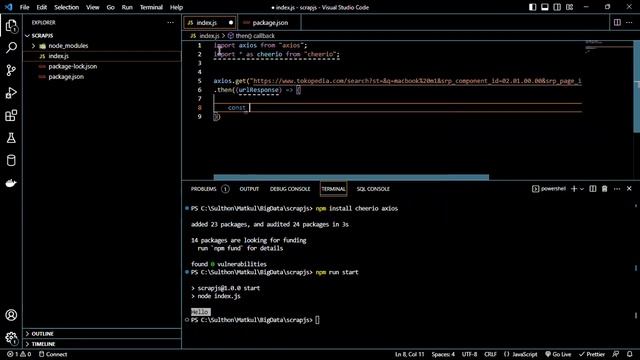 Tutorial Web Scraping Menggunakan Node.js (Indonesia) смотреть онлайн