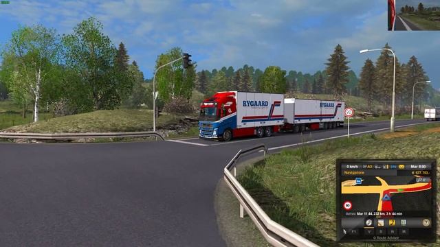 Euro Truck Simulator 2 (1.31) Kraker, NTM, Ekeri Tandem addon for Volvo FH 2012 1.31 + DLC's & Mods смотреть онлайн