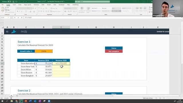 F4 ($-tekens) in Excel - Smartenup смотреть онлайн