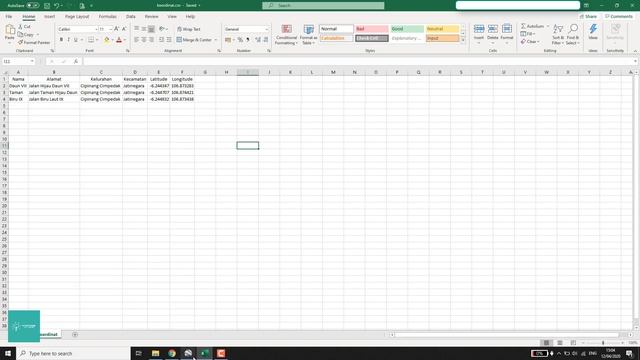 Cara Import Koordinat di Excel ke Google Earth смотреть онлайн