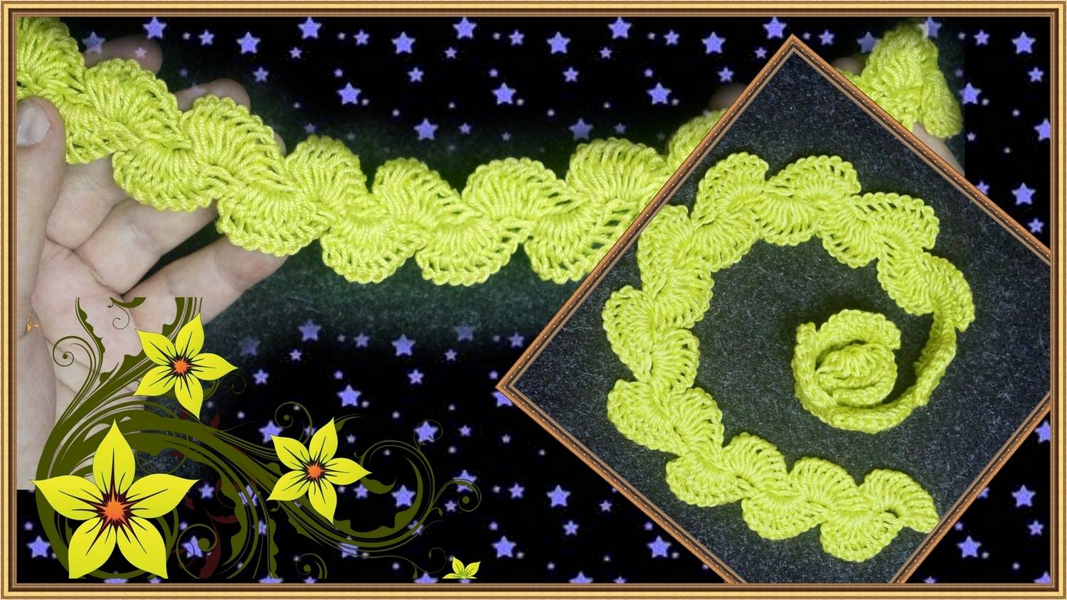 Как связать ленточное кружево крючком смотреть онлайн