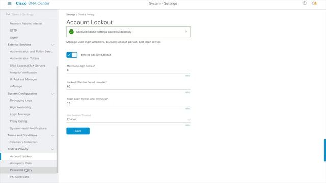 Cisco DNA Center: Idle Session Timeout смотреть онлайн