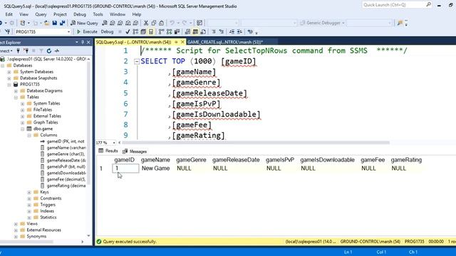 SQL Server INSERT Statement смотреть онлайн