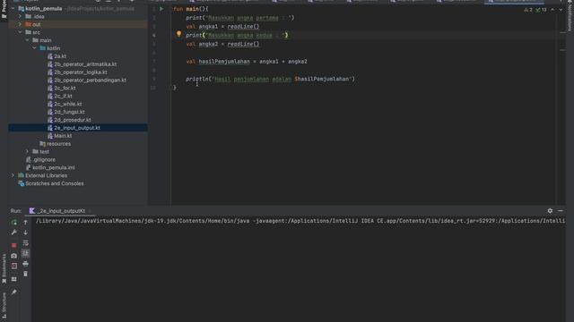 KOTLIN UNTUK PEMULA [ II.E. Dasar-Dasar Kotlin (Input dan Output Dasar) ] смотреть онлайн