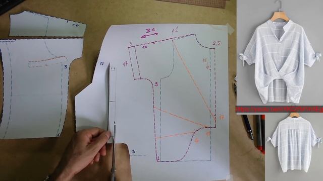 Modelado de blusa. Моделирование блузки смотреть онлайн