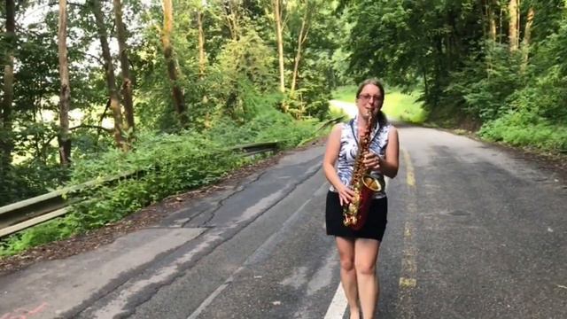 #saxophone_girl Hit the road Jack (Ray Charles, 1961) - alto sax cover смотреть онлайн
