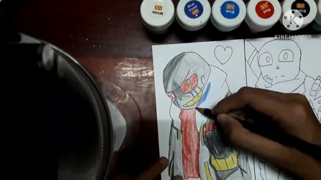 vẽ Error sans vs Ink sans||HOWW TO DRAW ERROR SANS VS INK SANS?|| SUPER ART|| смотреть онлайн