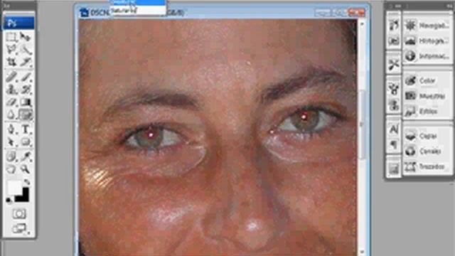 photoshop cs3 quitar ojos rojos . videotutoriales.es смотреть онлайн