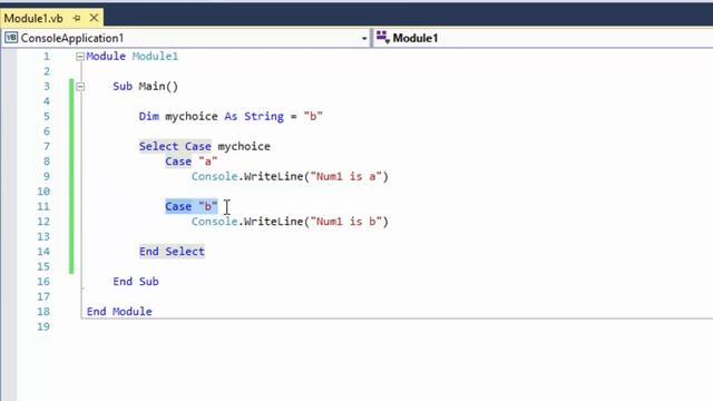 Microsoft Visual Basic For Beginners, Select Statement, #7 смотреть онлайн