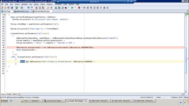 OAF Page With Controller To Handle Events смотреть онлайн