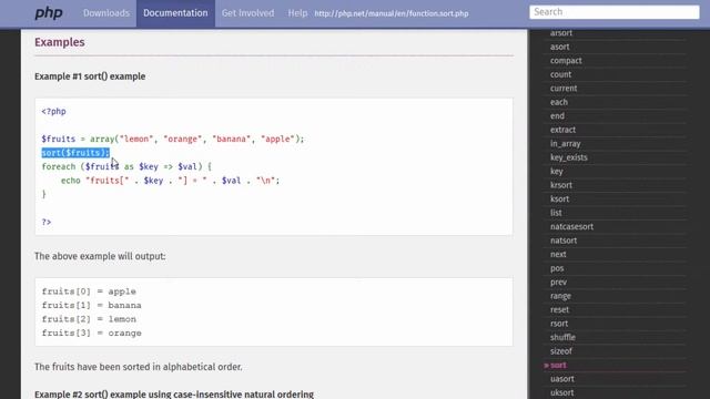 Learn PHP 7 - Arrays #4 - sort() function (part 1) смотреть онлайн