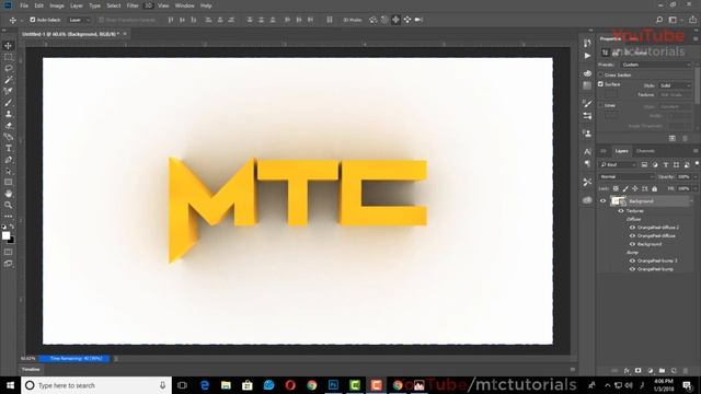 How To Make 3D Text | Photoshop CC 2019 Tutorial смотреть онлайн