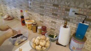 Грибы в духовке.Шампиньоны запеченные.