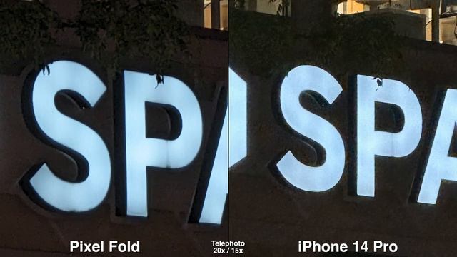 Pixel Fold Vs IPhone 14 Pro Camera Comparison