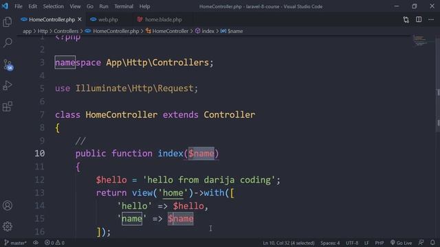 Laravel 8 darija from zero to hero -5- (Send variables to views) смотреть онлайн