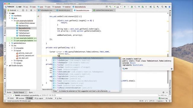4. Android ToDo List + SQLite CRUD + RecyclerView Swipe Delete + CardView смотреть онлайн