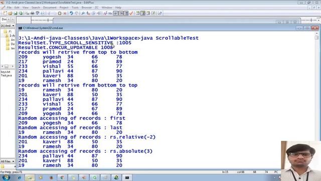 63 Advanced Java Tutorial | JDBC | Scrollable Resultset object | adv java смотреть онлайн
