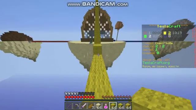 Бедварс на сервере TeslaCraft Bedwars By TeslaCraft