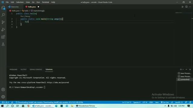 Hello word program in java смотреть онлайн