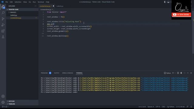 How to Open Your App in Center of Desktop | Python Tkinter Tutorial 5 смотреть онлайн
