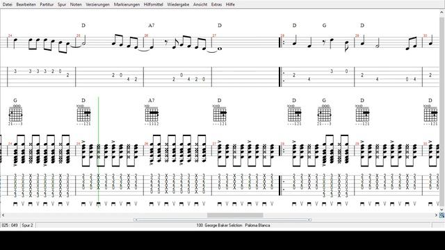 George Baker Selction - Paloma Blanca - Tabs смотреть онлайн