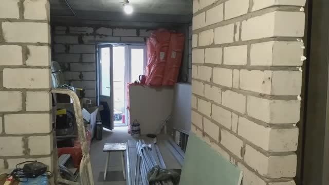 Ремонт, отделка бюджетной студии в Кирове, Вятке часть 1. 17 сентября 2019 г. шумоизоляция