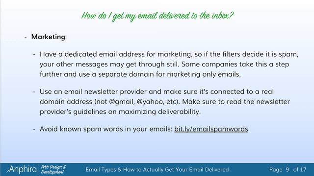 Web Basics: Email Types & How to Actually Get Your Email Delivered смотреть онлайн