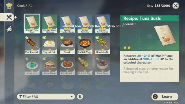 Inazuma New Food Recipe Location Part 1 - Update 2.0 | Genshin Impact смотреть онлайн